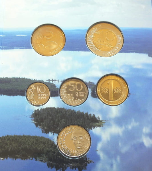 Zestaw FINLANDIA 2001-2 SET 5 monet+ medal