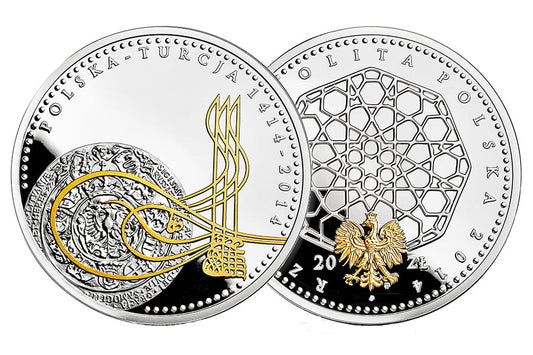 20 zł + 50 TRL 600 lat stosunków dyplomatycznych polsko-tureckich (komplet)
