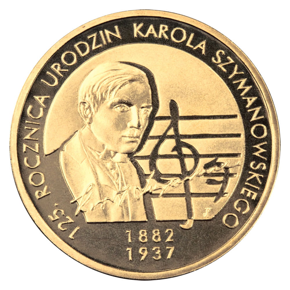 2 zł 125. rocznica urodzin Karola Szymanowskiego (1882-1937)