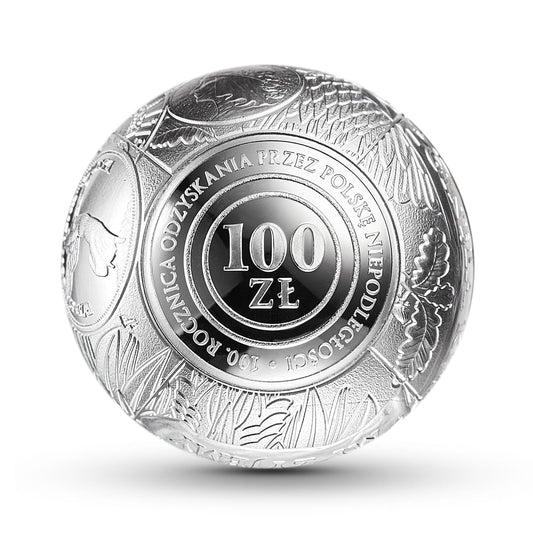 100 zł kula 100. rocznica odzyskania przez Polskę niepodległości