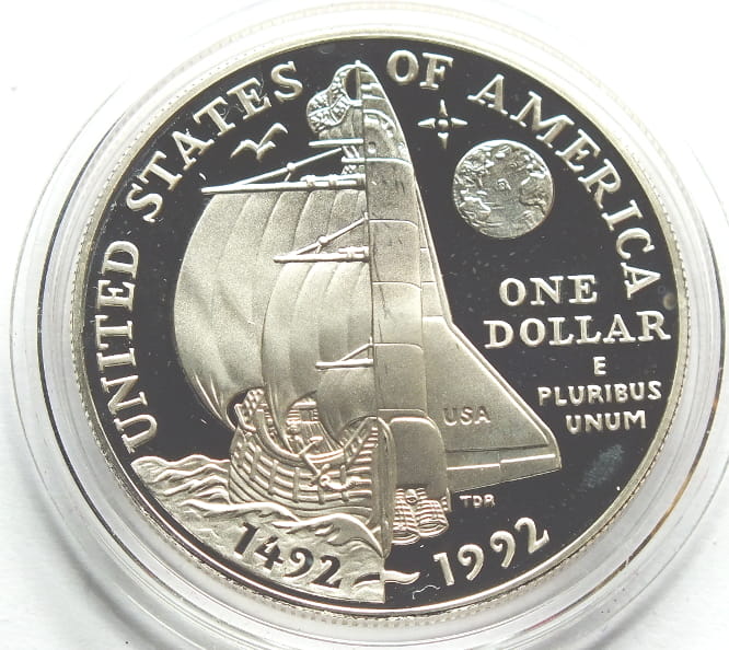 1 USD Columbus Quincentenary P - UNC