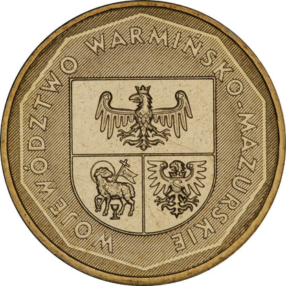 2 zł Warmińsko-mazurskie