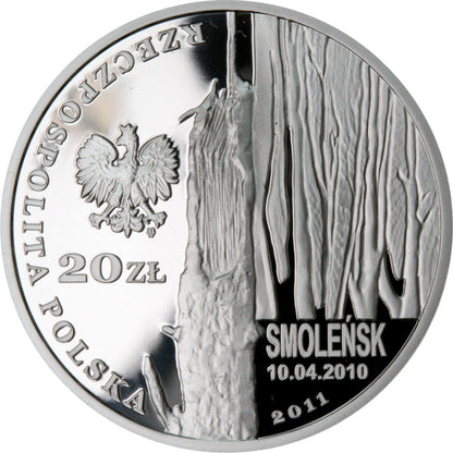 20 zł Smoleńsk - pamięci ofiar 10.04.2010 r.
