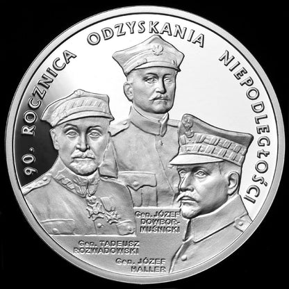 20 zł 90. rocznica odzyskania niepodległości