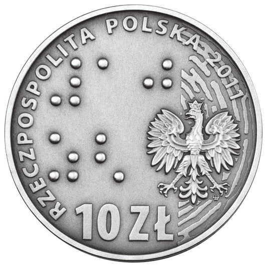 10 zł Europa bez barier – 100-lecie Towarzystwa Opieki nad Ociemniałymi