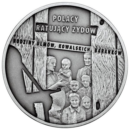 20 zł Polacy ratujący Żydów – rodzina Ulmów, Kowalskich, Baranków