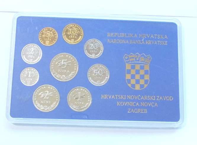 Set CHORWACJA 9 monet PROOF 1993