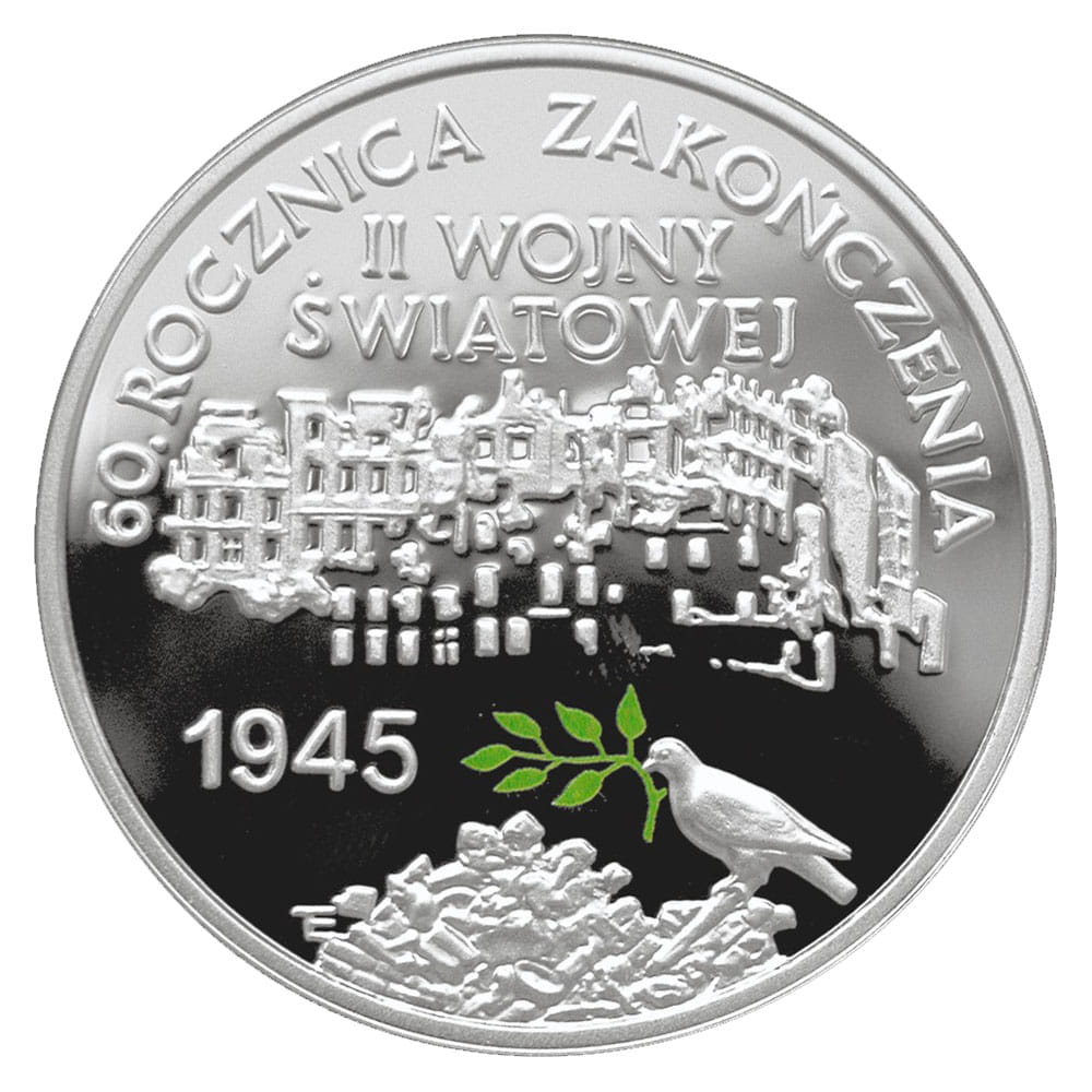 10 zł 60. rocznica zakończenia II wojny światowej
