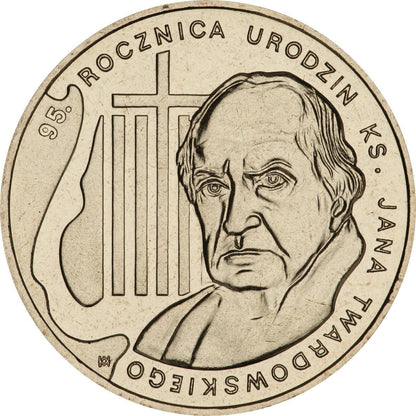 2 zł 95. rocznica urodzin ks. Jana Twardowskiego
