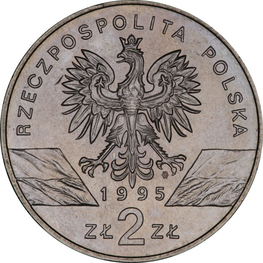 2 zł Zwierzęta świata: Sum (łac- Silurus glanis)