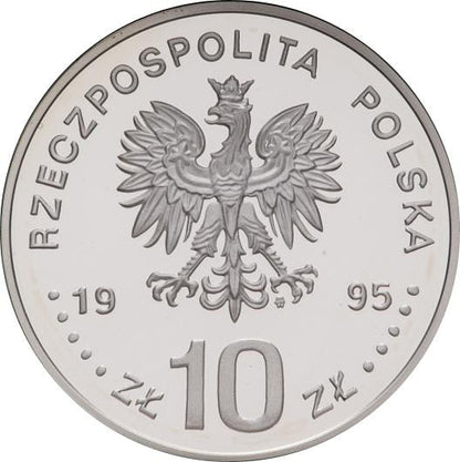 10 zł 100 lat nowożytnych Igrzysk Olimpijskich (1896 - 1996)