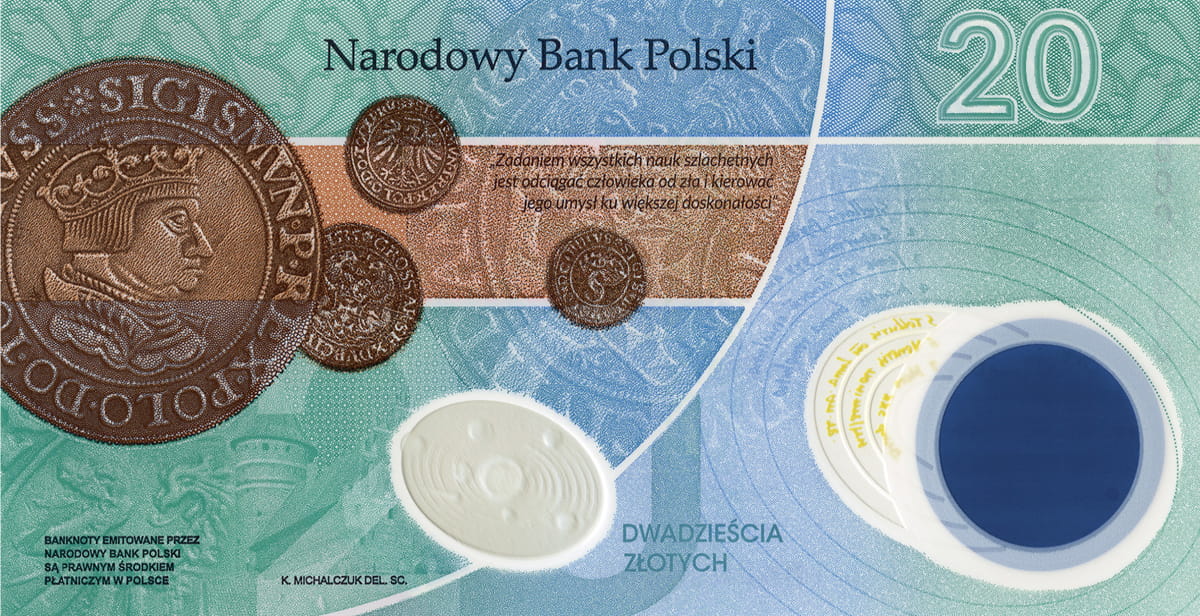 Banknot 20 zł Mikołaj Kopernik