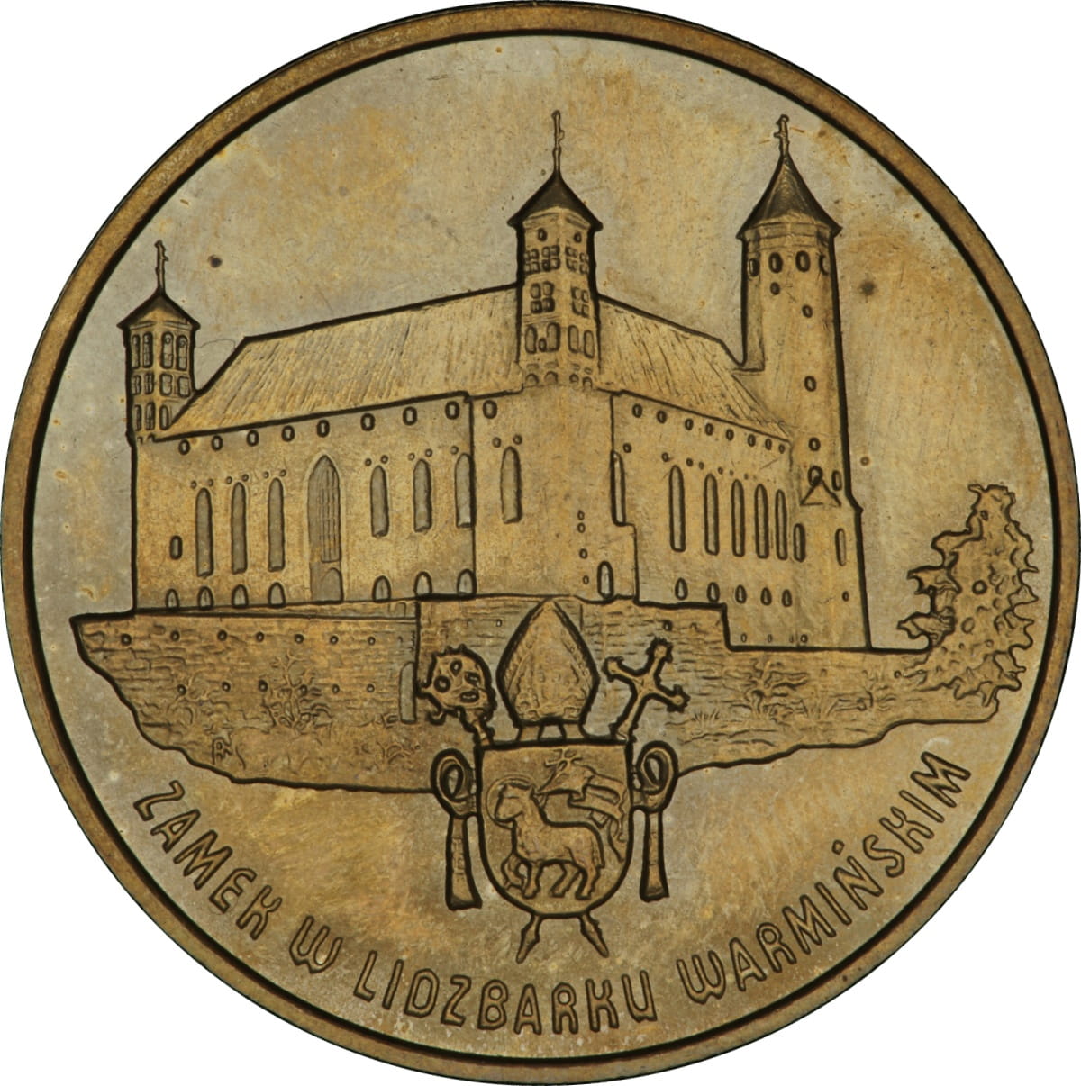 2 zł Zamek w Lidzbarku Warmińskim