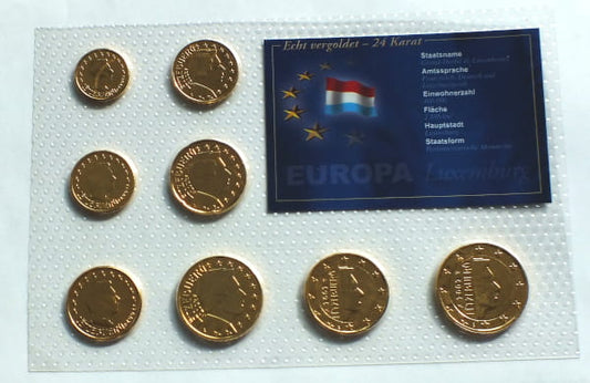 Zestaw monet EURO - Luksemburg