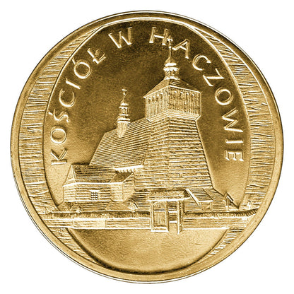 2 zł Kościół w Haczowie