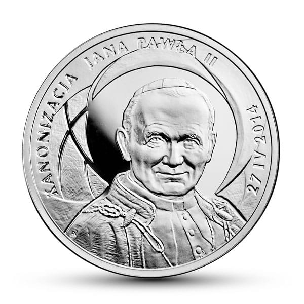 10 zł Kanonizacja Jana Pawła II – 27 IV 2014