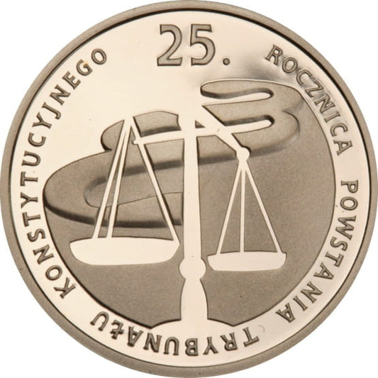 Moneta 100 zł 25. rocznica powstania Trybunału Konstytucyjnego