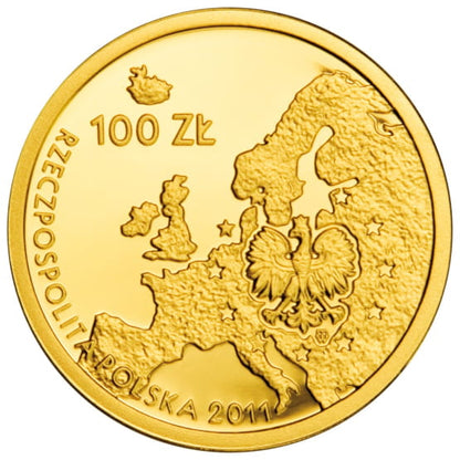 Moneta 100 zł Przewodnictwo Polski w Radzie UE