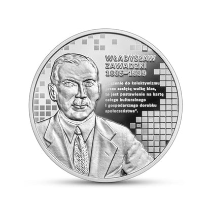 Moneta 10 zł Wielcy polscy ekonomiści – Władysław Zawadzki